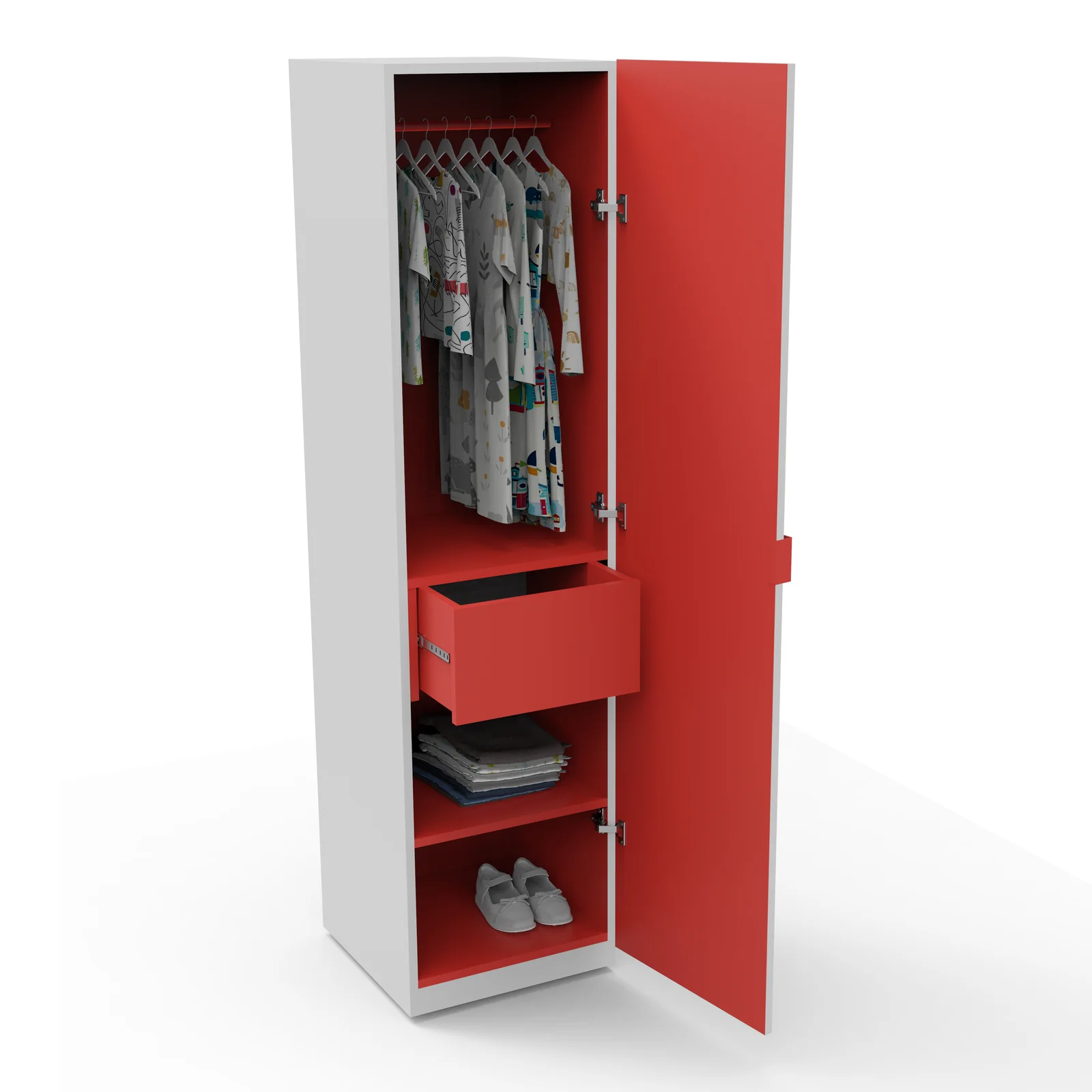Regular single wardrobe